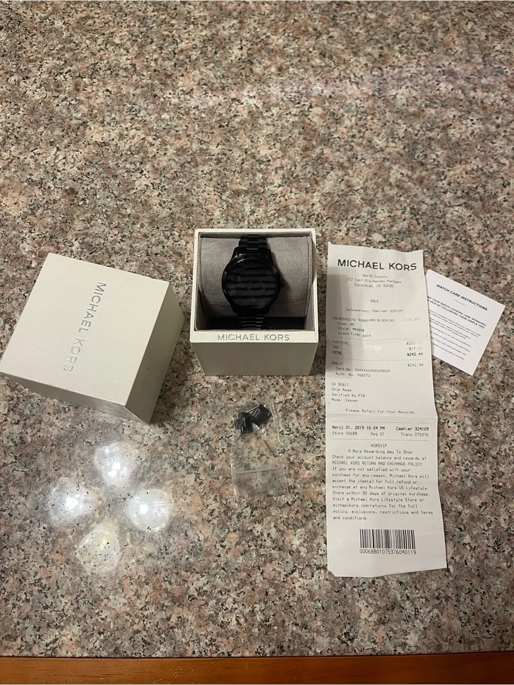 Michael Kors Black Women’s Chronograph Watch